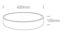 PLAFONIERA DISC LED 25W 62125D