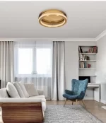 PLAFONIERA FIORE LED 40W GOLD-BRASS D40