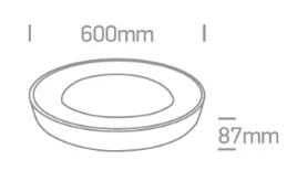 PLAFONIERA LED 50W BRASS D60 62182A