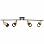 PLAFONIERA MARIBEL 4 SPOTURI BLACK-GOLD