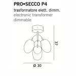 PLAFONIERA MURANO PROSECCO P4 - design Oriano Favaretto