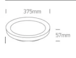 PLAFONIERA RING LED 30W 62130L NEGRU