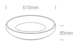 PLAFONIERA RING LED 50W 62144N ALB