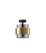 PLAFONIERA SIANNA E27 LED GLASS BRASS GOLD IP20