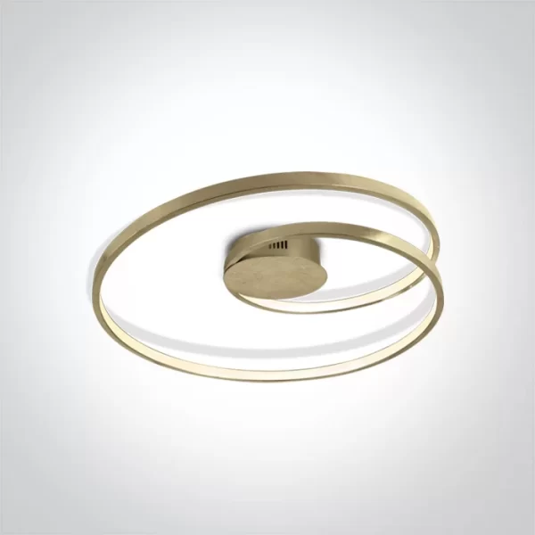 PLAFONIERA SWIRL LED 30W D58 BRASS