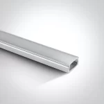 Profil LED Aparent 2m 17mm Aluminiu Alb cu Dispersor Opal -7902