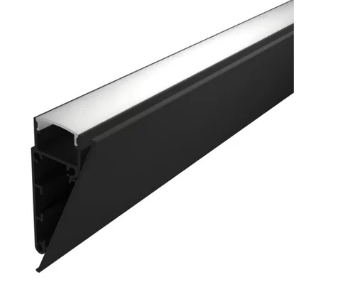 Profil LED Aparent de Perete 2m Aluminiu cu Dispersor Opal - LP403