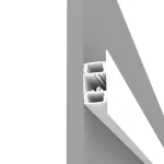 Profil LED Aparent Perete Up-Down 2m Alb Mat cu Dispersoare Alb Opal - PRO2110