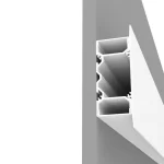 Profil LED Aparent Perete Up-Down 2m Alb Mat cu Dispersoare Opale - PRO2150