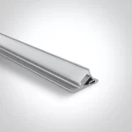 Profil LED Aparent Raft 2m Aluminiu cu Dispersor Opal - 7937T