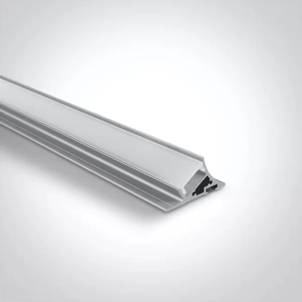 Profil LED Aparent Raft 2m Aluminiu cu Dispersor Opal - 7937T
