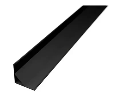 Profil LED Colt Aparent 2m 16x16mm Negru cu Dispersor Opal Alb