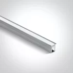 Profil LED Incastrat 2m 13mm Aluminiu cu Dispersor Opal - 7901R