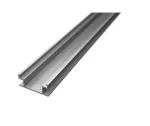 Profil LED Incastrat Pardoseala 2m 19mm Aluminiu cu Dispersor Opal IP44 - LP401