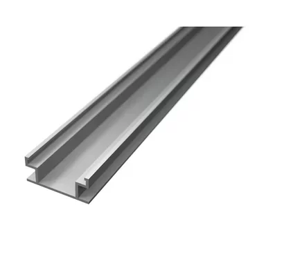 Profil LED Incastrat Pardoseala 2m 19mm Aluminiu cu Dispersor Opal IP44 - LP401