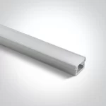 Profil LED Incastrat Pardoseala IP67 Trimless 2m 22mm Aluminiu cu Dispersor Opal - 7915R