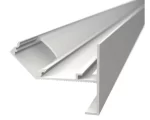 Profil LED Incastrat Trim Rigips 2m Aluminiu Alb cu Dispersor Opal 501W