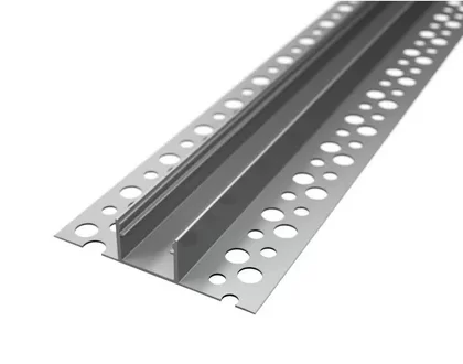 Profil LED Incastrat Trimless Rigips 17mm Aluminiu cu Dispersor Opal- LP312