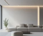 Profil LED Incastrat Trimless Rigips 2m 12mm Aluminiu Alb cu Dispersor Opal - PRO2178