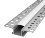 Profil LED Incastrat Trimless Rigips 2m 14.5mm Aluminiu cu Dispersor Opal - LP309