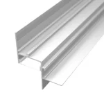 Profil LED Incastrat Trimless Rigips 2m 23mm Aluminiu Alb cu Dispersor Opal Satinat