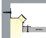 Profil LED Scafa Trimless Wall Glow 45 Cu Dispersor Opal 507W