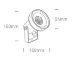 PROIECTOR EXTERIOR LED SPIKE 6W IP65 ANTHRACITE 67196B