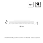 SHIFT MAGNETIC 17W MULTISPOT GRID 3000K L30cm