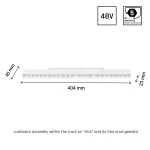 SHIFT MAGNETIC 22W MULTISPOT GRID 3000K L40cm
