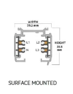 SINA APARENTA EUROTRACK 3m 230V