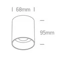 Spot Aparent Interior GU10 10W, Brass, Orientabil