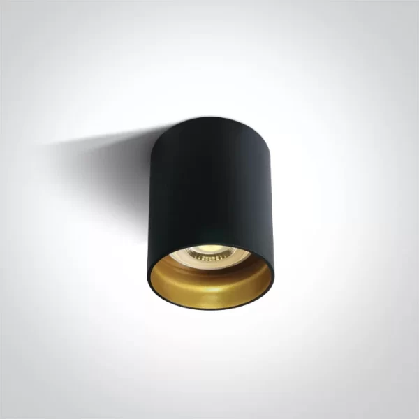 Spot Aparent Interior GU10 10W Metal Black, Negru