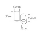 Spot Aparent Interior GU10, Brass, Orientabil