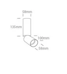 Spot Aparent Interior GU10, Brass, Orientabil