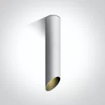 Spot Aparent Interior GU10 Cut L300, Alb, Design Cilindric