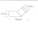 Spot Aparent Interior GU10 Directional, Alb Mat, Orientabil