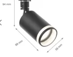 Spot Aparent Interior GU10 Madara Mini Ring, Alb, Orientabil