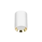 Spot Aparent Interior GU10 Mini Chloe Gold Ring, Alb/Negru, Orientabil
