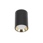 Spot Aparent Interior GU10 Mini Chloe Gold Ring, Alb/Negru, Orientabil