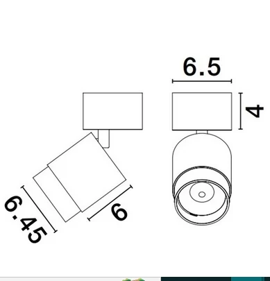 Spot Aparent Interior LED 10W Spectre Zoom, Negru, UGR<19, 15-36°