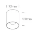 Spot Aparent Interior LED 12W Cilindric Dark, Negru, Con Negru/Brass