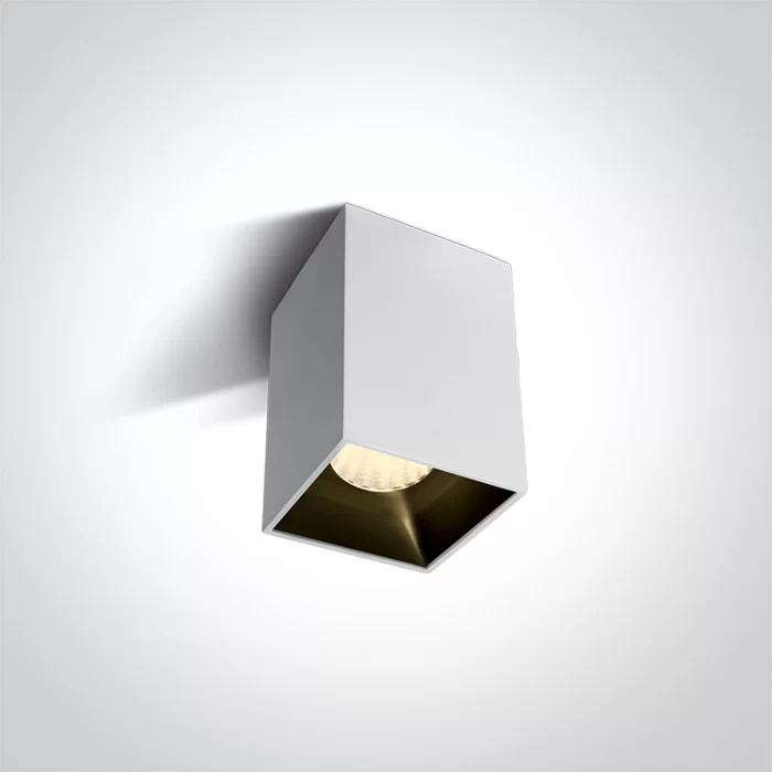 Spot Aparent Interior LED 12W Square, Alb Spot Aparent Interior LED 12W Square, Alb