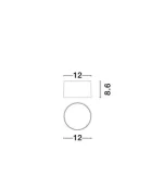 Spot Aparent Interior LED 17W Ziaza, Auriu Mat, IP20