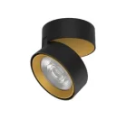Spot Aparent Interior LED 20W Ajustabil, Negru-Auriu, 1826lm