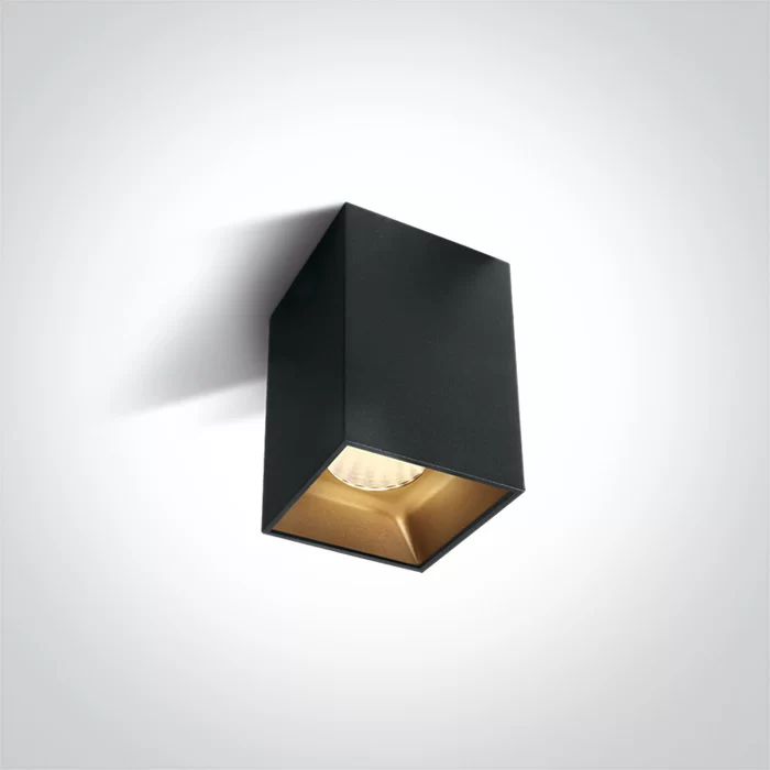 Spot Aparent Interior LED 20W Square, Negru Spot Aparent Interior LED 20W Square, Negru