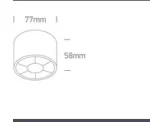 Spot Aparent Interior LED 6W Rotund Dark Light, Alb, 480lm