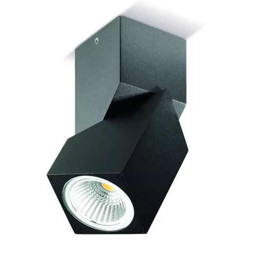 Spot Aparent Interior LED 7W Dippy, Negru, Orientabil 90°