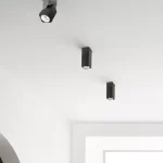 Spot Aparent Interior LED 7W Dippy, Negru, Orientabil 90°