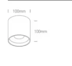 Spot Aparent Interior LED 8W Rotund, Alb, CRI>97