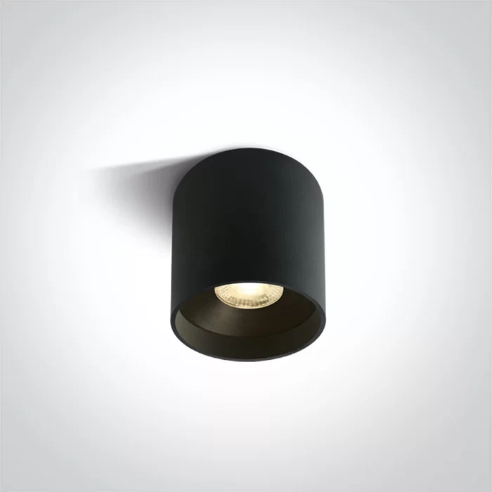 Spot Aparent Interior LED 8W Rotund, Negru, 520lm Spot Aparent Interior LED 8W Rotund, Negru, 520lm